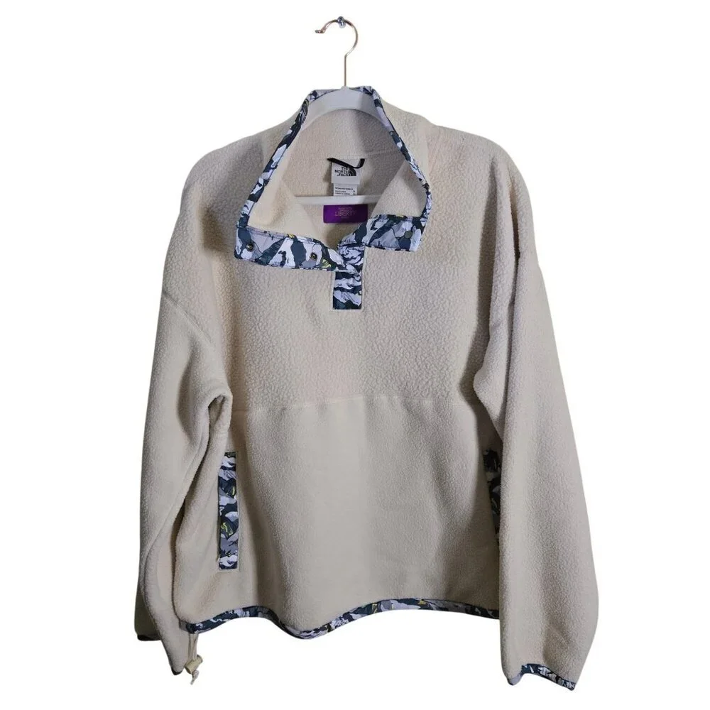 The North Face X Liberty Fabric Cragmont Fleece 1/4 Snap Pullover Size XL